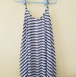 Express striped dress size L